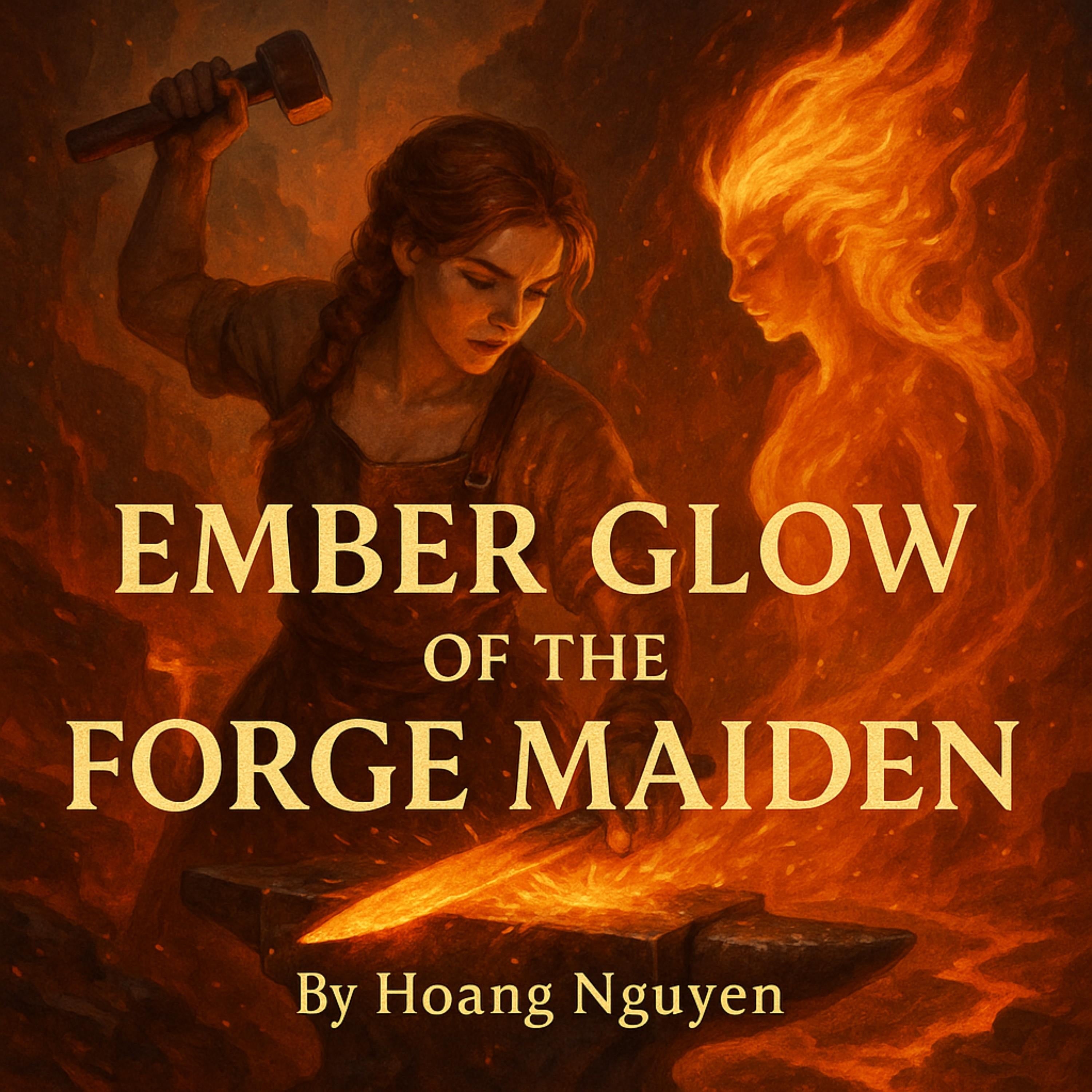 Ember Glow of the Forge Maiden: A Blacksmith's Fiery Oath to the Flame Spirit in the Volcanic Anvil Halls
