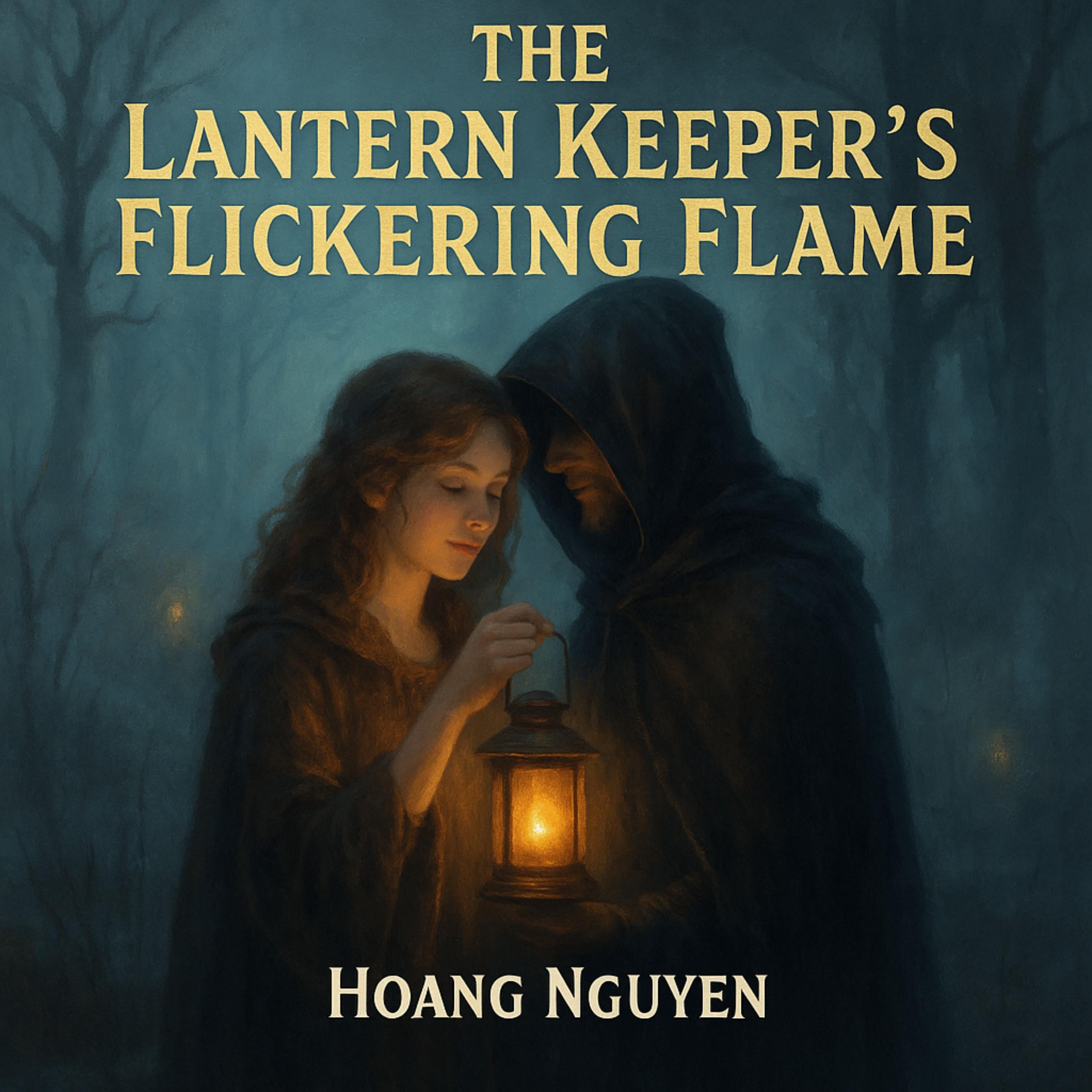 The Lantern Keeper's Flickering Flame: A Beacon Tender's Warm Glow with the Shadow Weaver in the Fogbound Marshes