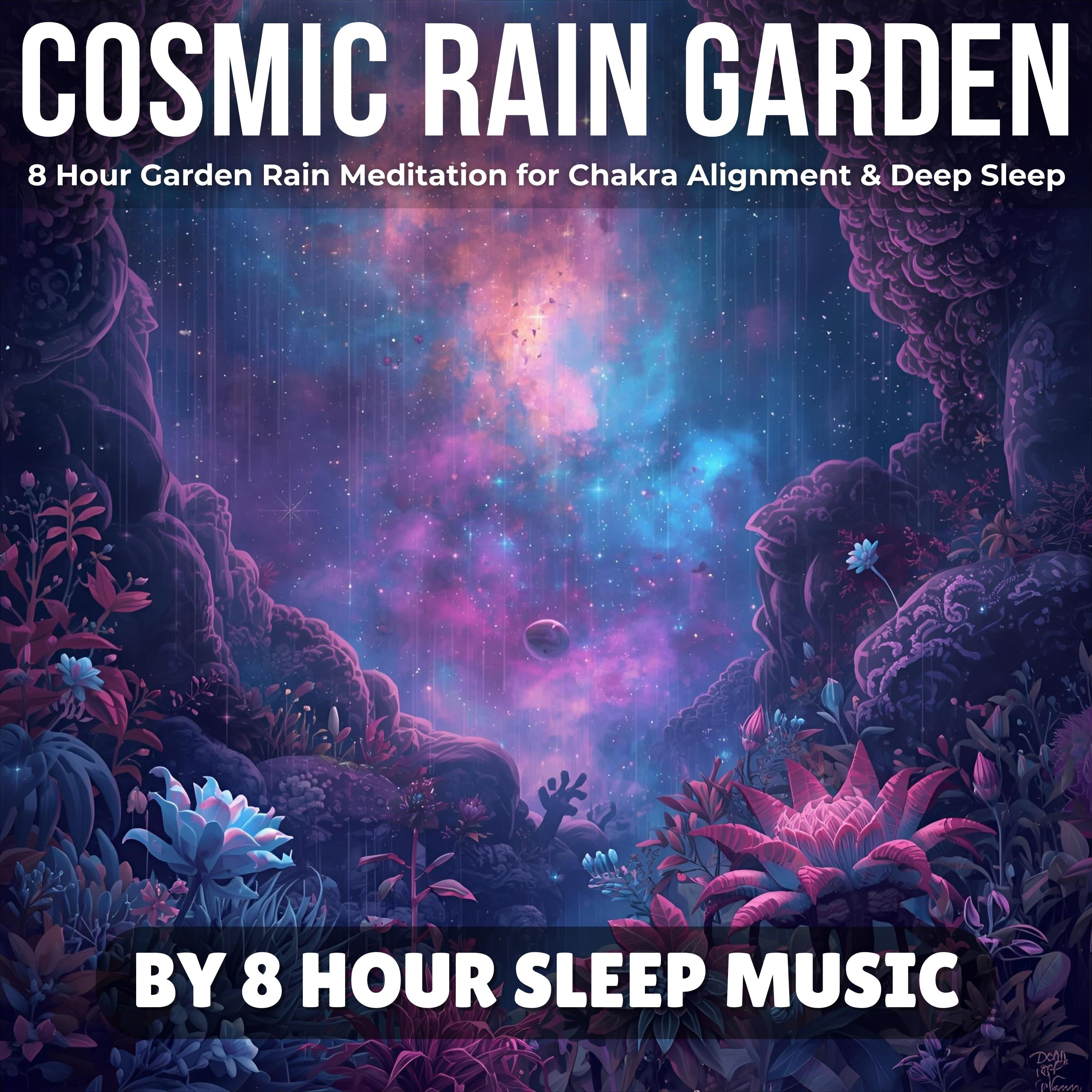Cosmic Rain Garden: 8 Hour Garden Rain Meditation for Chakra Alignment & Deep Sleep