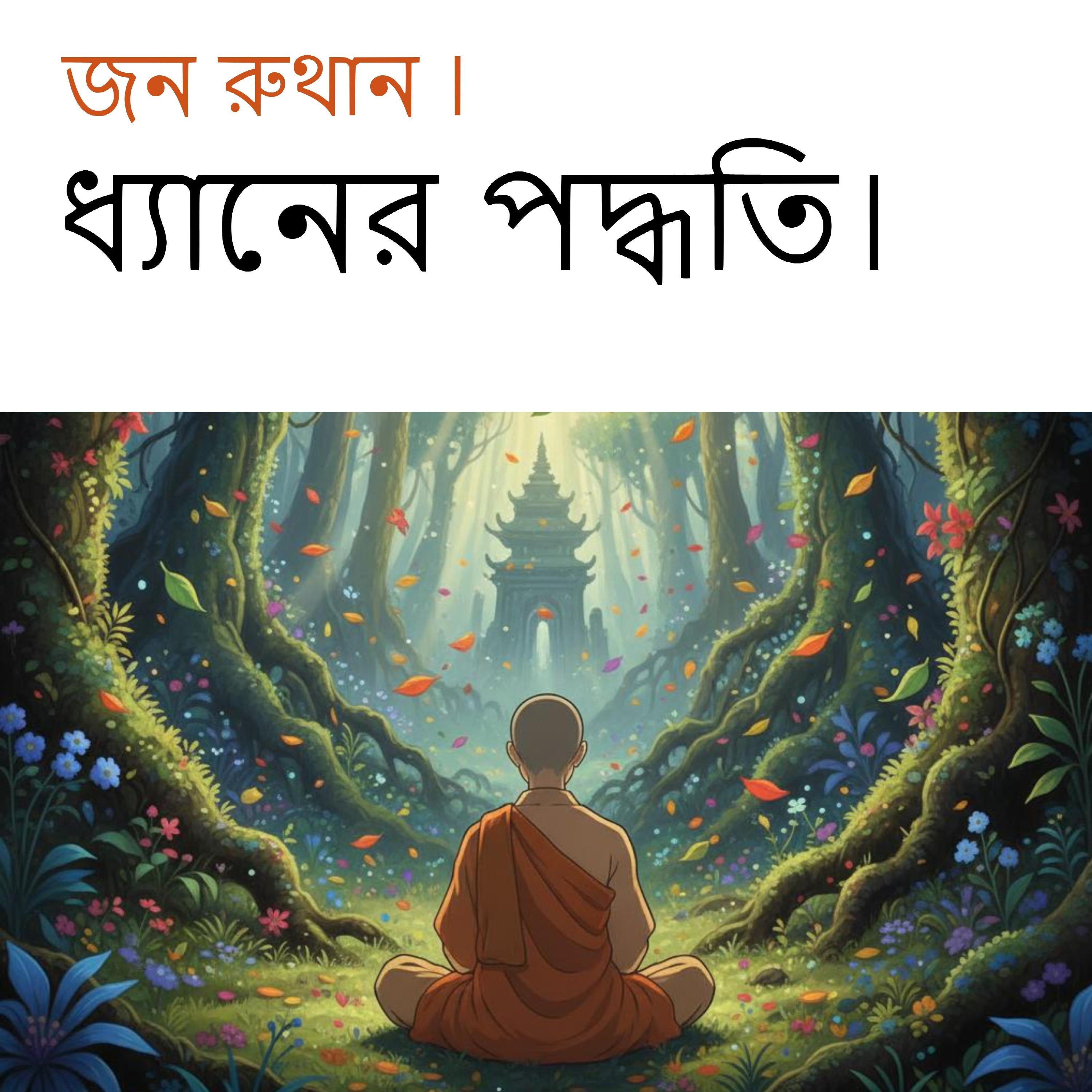 ধ্যানের পদ্ধতি।